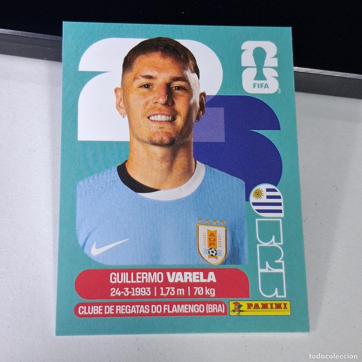 Cromos de F&uacute;tbol: B1 URU8 GUILLERMO VARELA 8 URUGUAY URU MUNDIAL FIFA WORLD CUP 2026 STICKER PANINI