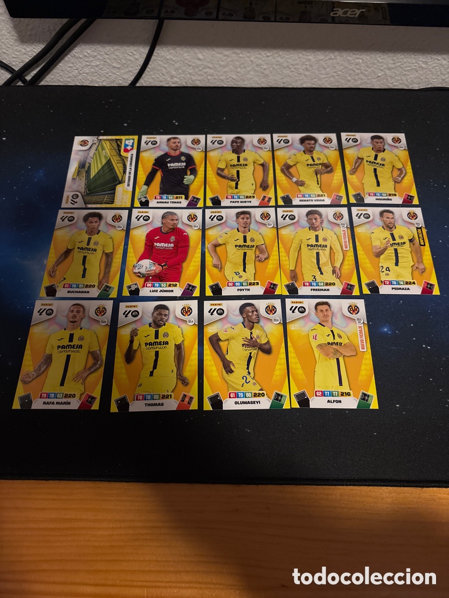 Cromos de F&uacute;tbol: Villarreal Adrenalyn XL 2025/26