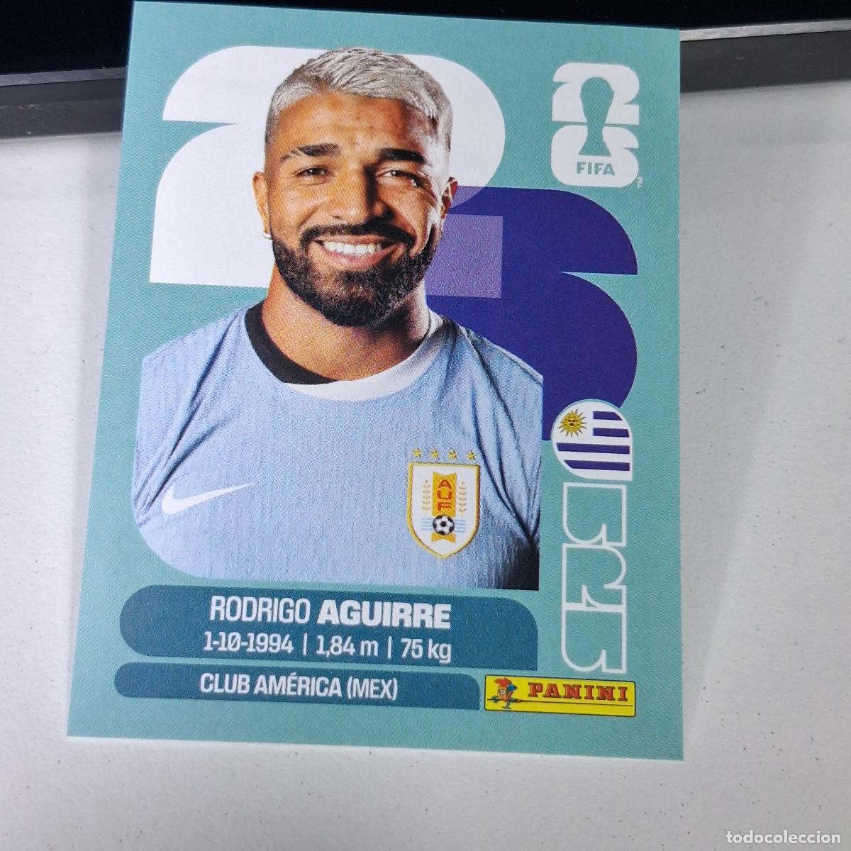 Cromos de F&uacute;tbol: B1 URU19 RODRIGO AGUIRRE 19 URUGUAY URU MUNDIAL FIFA WORLD CUP 2026 STICKER PANINI