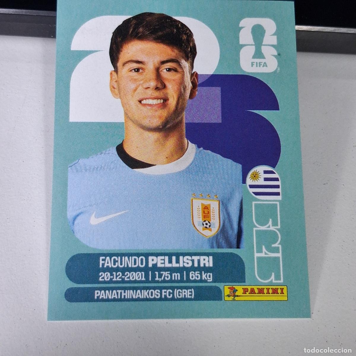 Cromos de F&uacute;tbol: B1 URU20 FACUNDO PELLISTRI 20 URUGUAY URU MUNDIAL FIFA WORLD CUP 2026 STICKER PANINI