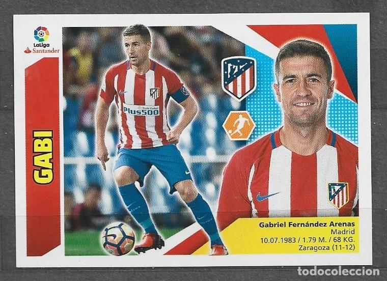 Cromos de F&uacute;tbol: Liga Este 2017/18 - Gabi - N&ordm; 8 - Atl&eacute;tico de Madrid