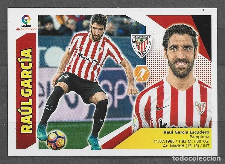 Cromos de F&uacute;tbol: Liga Este 2017/18 - Ra&uacute;l Garc&iacute;a - N&ordm; 12 - Athletic Club