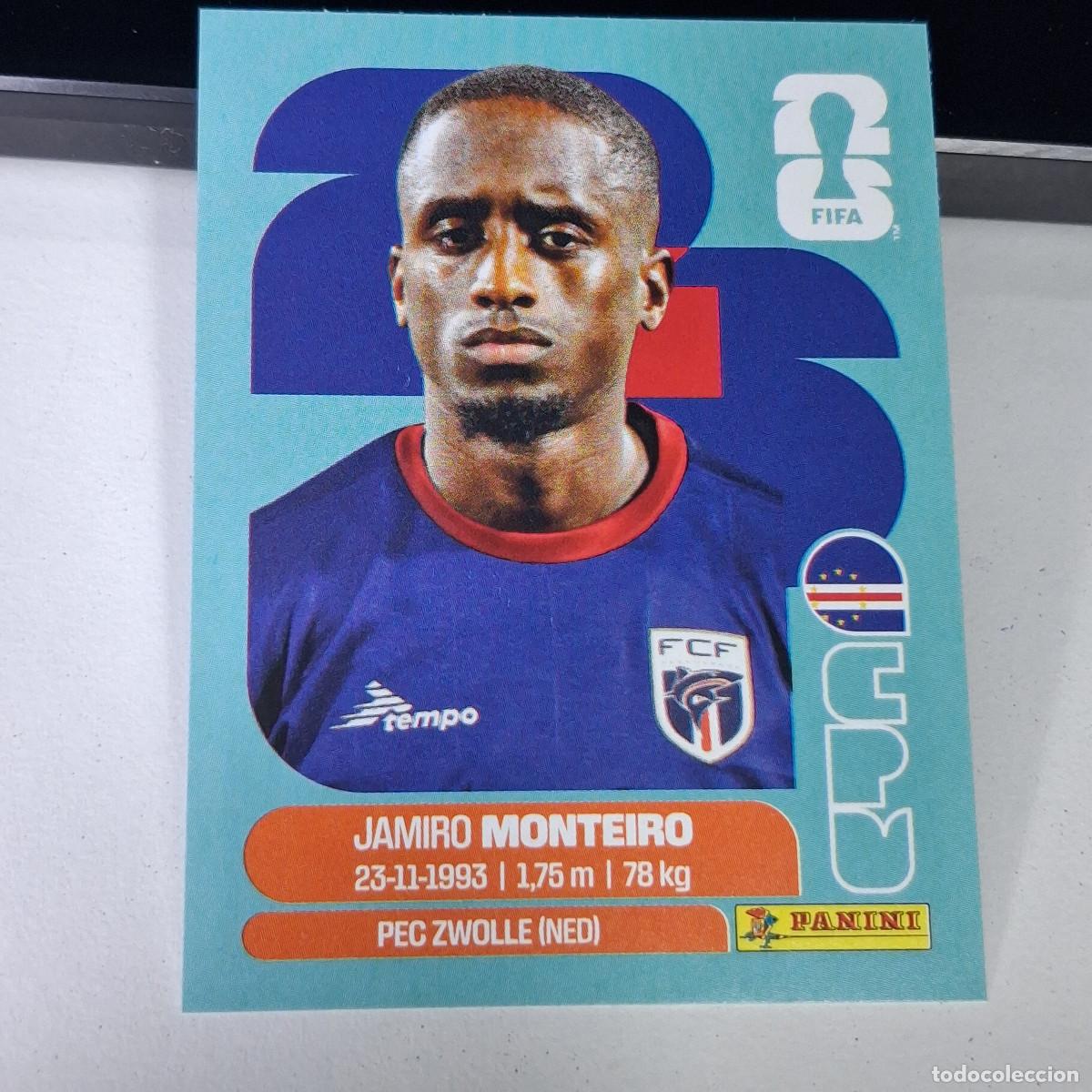 Cromos de F&uacute;tbol: B1 CPV12 JAMIRO MONTEIRO 12 CABO VERDE CAPE CPV MUNDIAL FIFA WORLD CUP 2026 STICKER PANINI