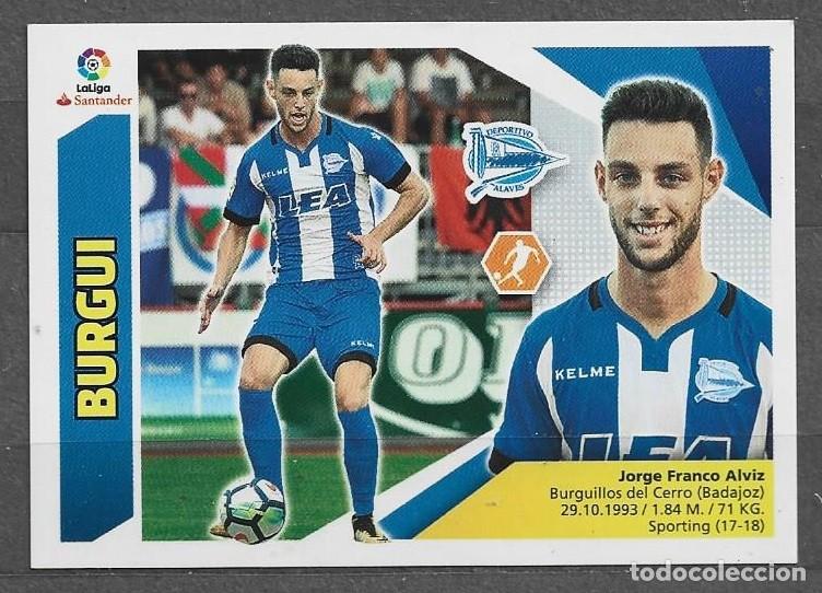 Cromos de F&uacute;tbol: Liga Este 2017/18 - Burgui - N&ordm; 6 - D. Alav&eacute;s ( U Fichajes )