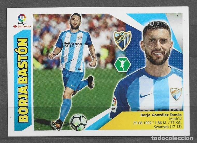 Cromos de F&uacute;tbol: Liga Este 2017/18 - Borja Bast&oacute;n - N&ordm; 16 - M&aacute;laga C.F. ( U Fichajes )
