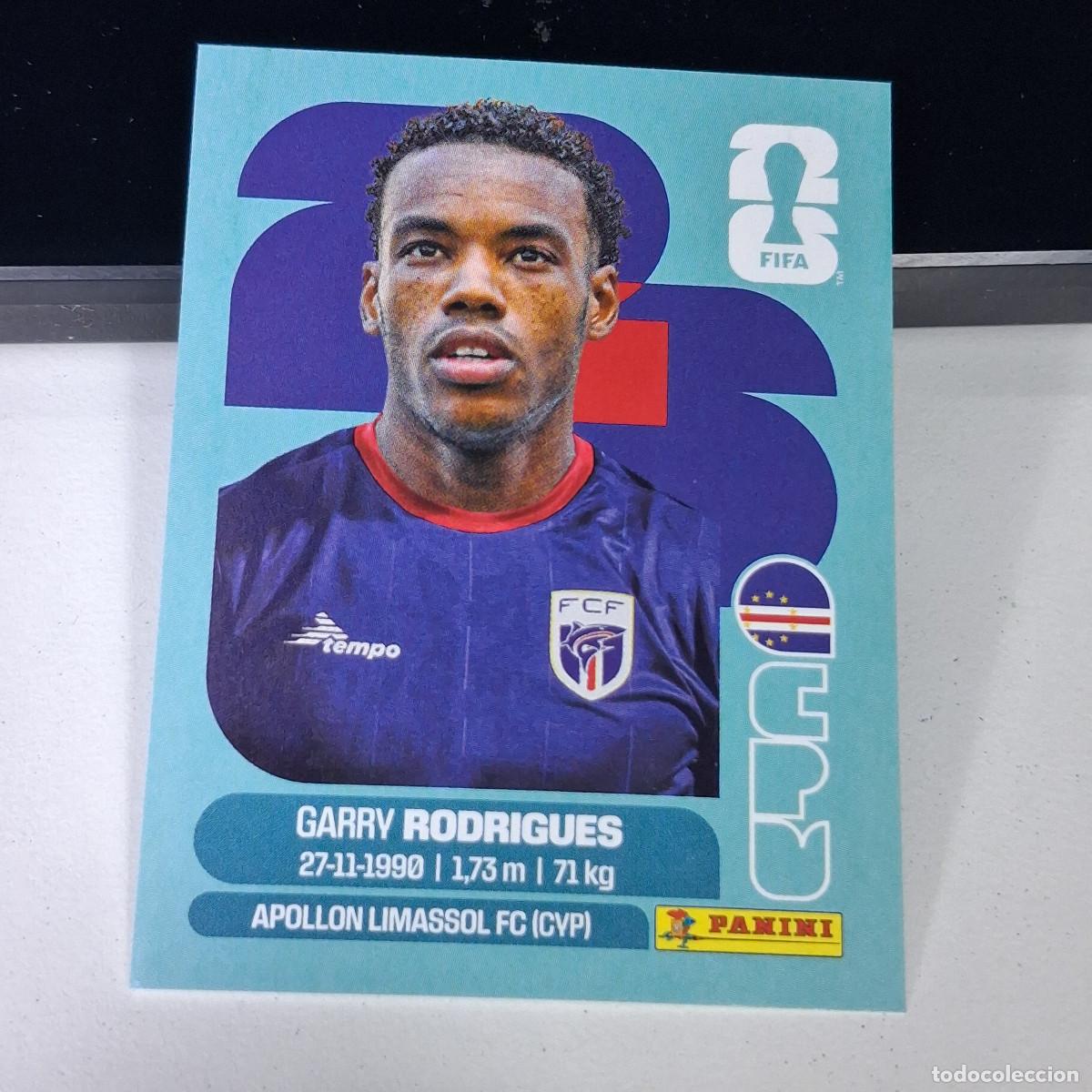 Cromos de F&uacute;tbol: B1 CPV15 GARRY RODRIGUES 15 CABO VERDE CAPE CPV MUNDIAL FIFA WORLD CUP 2026 STICKER PANINI