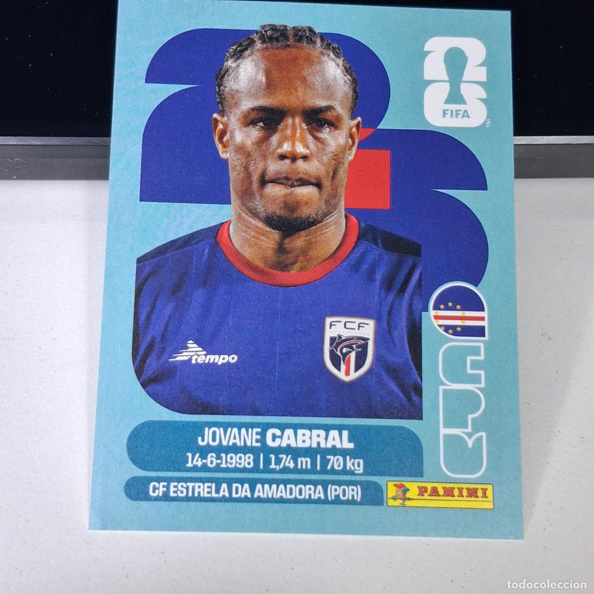 Cromos de F&uacute;tbol: B1 CPV16 JOVANE CABRAL 16 CABO VERDE CAPE CPV MUNDIAL FIFA WORLD CUP 2026 STICKER PANINI