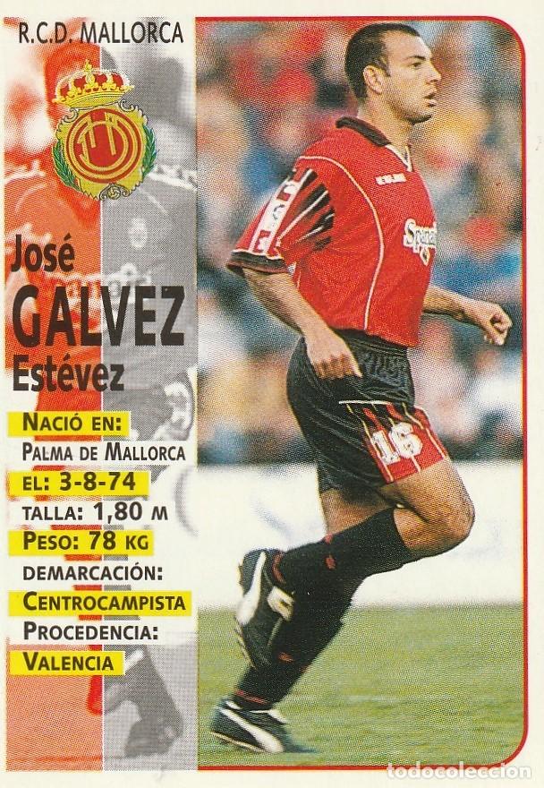 Cromos de F&uacute;tbol: PANINI 98-99 BAJA G&Aacute;LVEZ. NUNCA PEGADO.