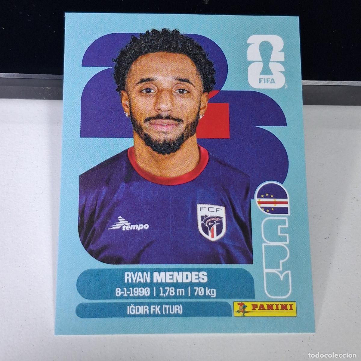 Cromos de F&uacute;tbol: B1 CPV 17 CPV17 RYAN MENDES CABO VERDE CAPE CPV MUNDIAL FIFA WORLD CUP 2026 STICKER PANINI