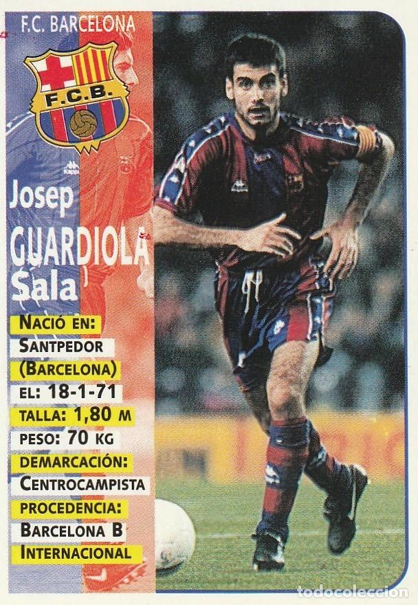 Cromos de F&uacute;tbol: PANINI 98-99 GUARDIOLA. NUNCA PEGADO.