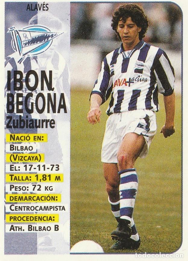 Cromos de F&uacute;tbol: PANINI 98-99. IB&Oacute;N BEGO&Ntilde;A. NUNCA PEGADO.