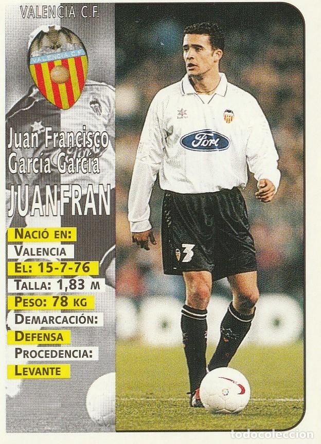Cromos de F&uacute;tbol: PANINI 98-99 JUANFRAN. NUNCA PEGADO.