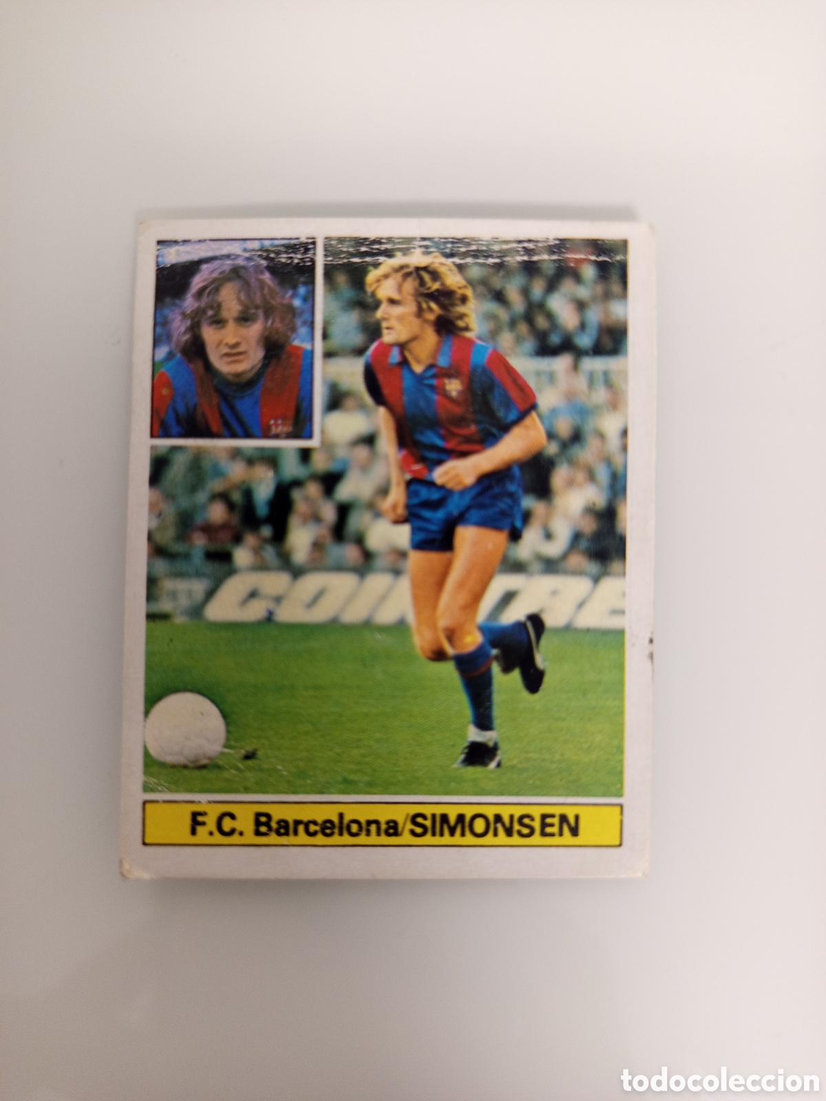 Cromos de F&uacute;tbol: ❇️ CROMO CARD SIMONSEN BARCELONA 81 82 1981 1982 EDICIONES ESTE DESPEGADO DE &Aacute;LBUM ❇️