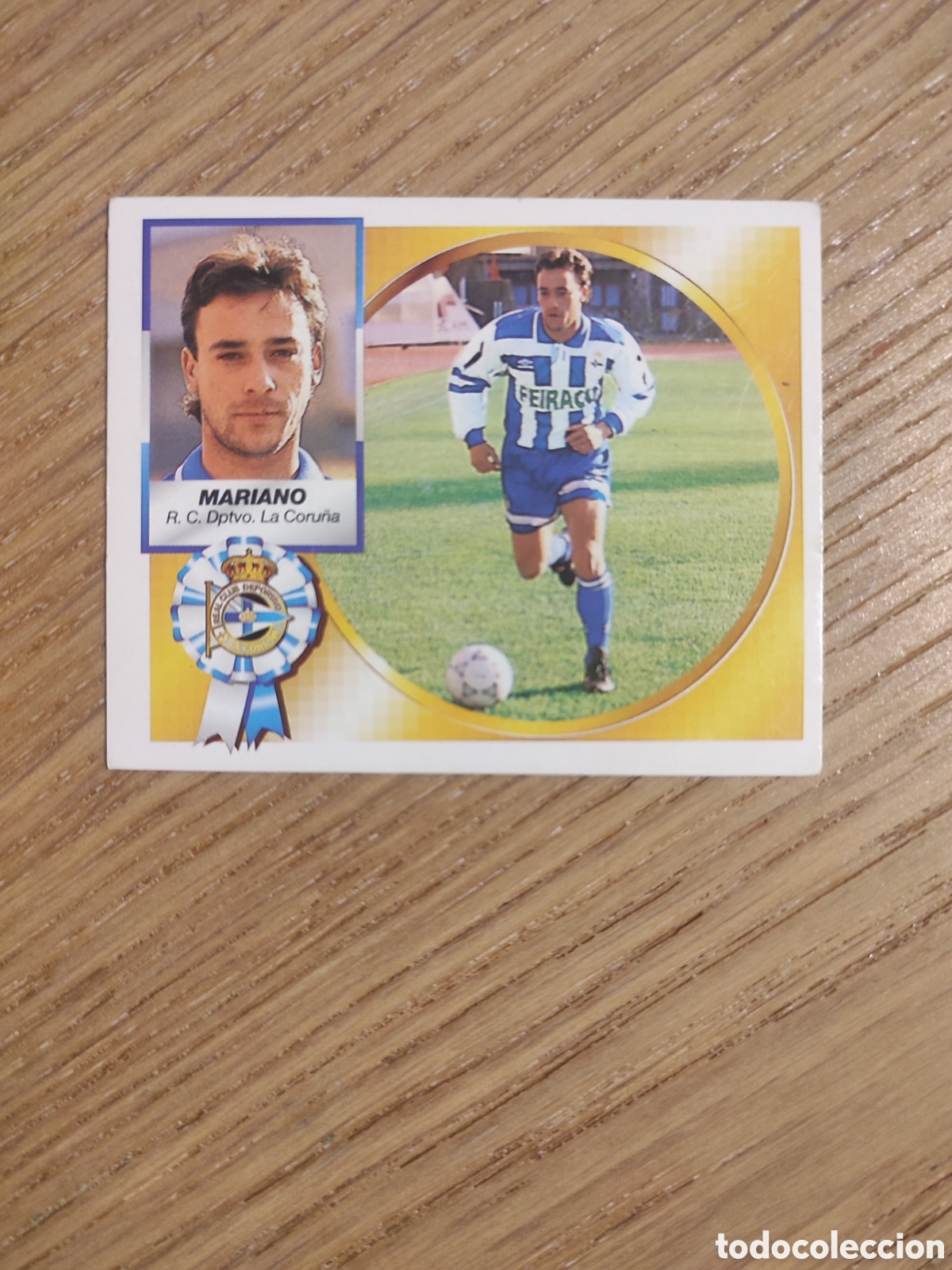 Cromos de F&uacute;tbol: Mariano Baja Liga Este 94 95 Deportivo Coru&ntilde;a Sin pegar