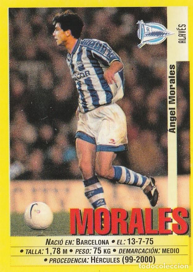Cromos de F&uacute;tbol: PANINI 99-00 MORALES. PRIMERA VERSI&Oacute;N. NUNCA PEGADO.