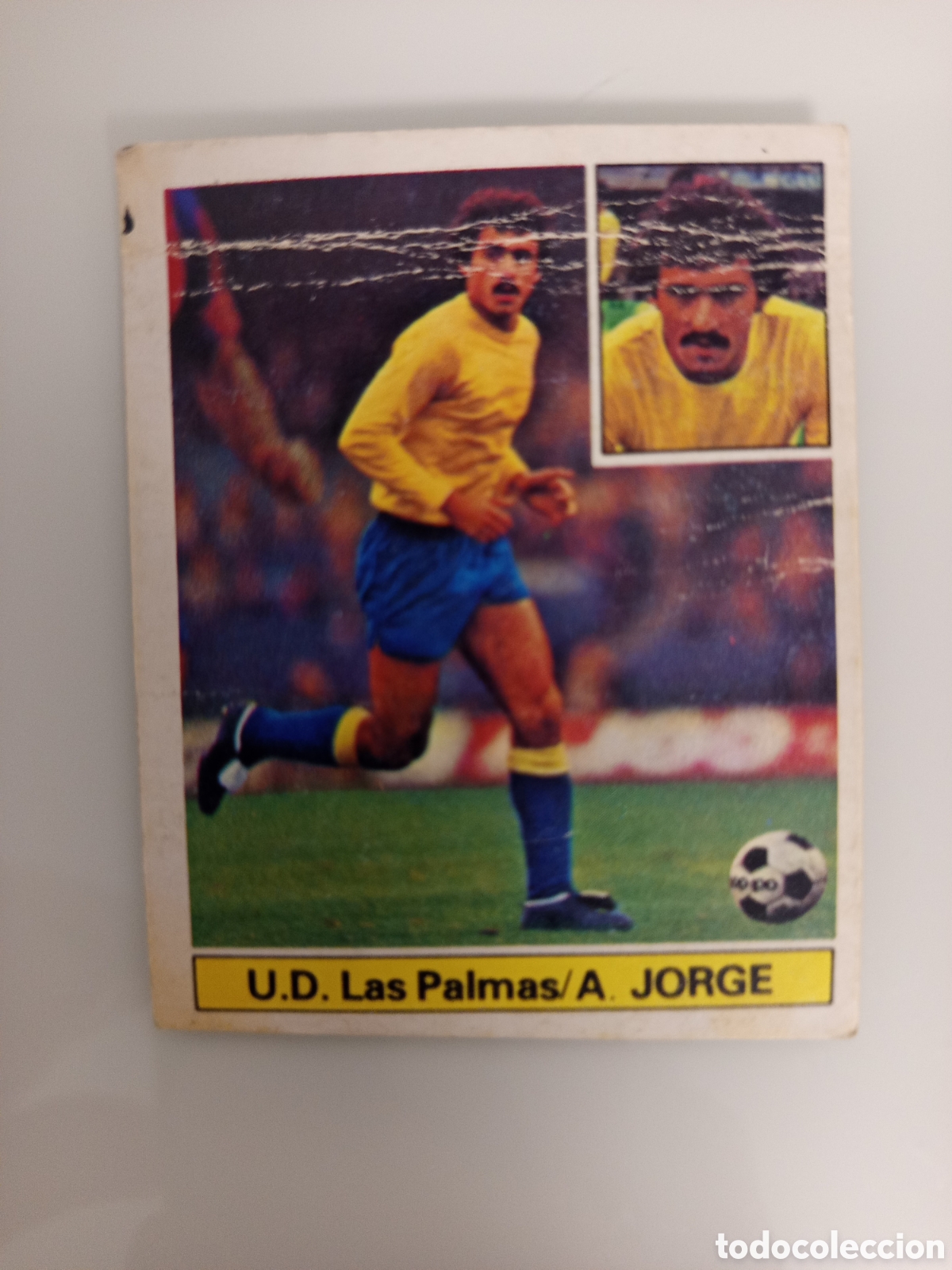 Cromos de F&uacute;tbol: ❇️ CROMO CARD ANTONIO JORGE LAS PALMAS 81 82 1981 1982 EDICIONES ESTE DESPEGADO DE &Aacute;LBUM ❇️