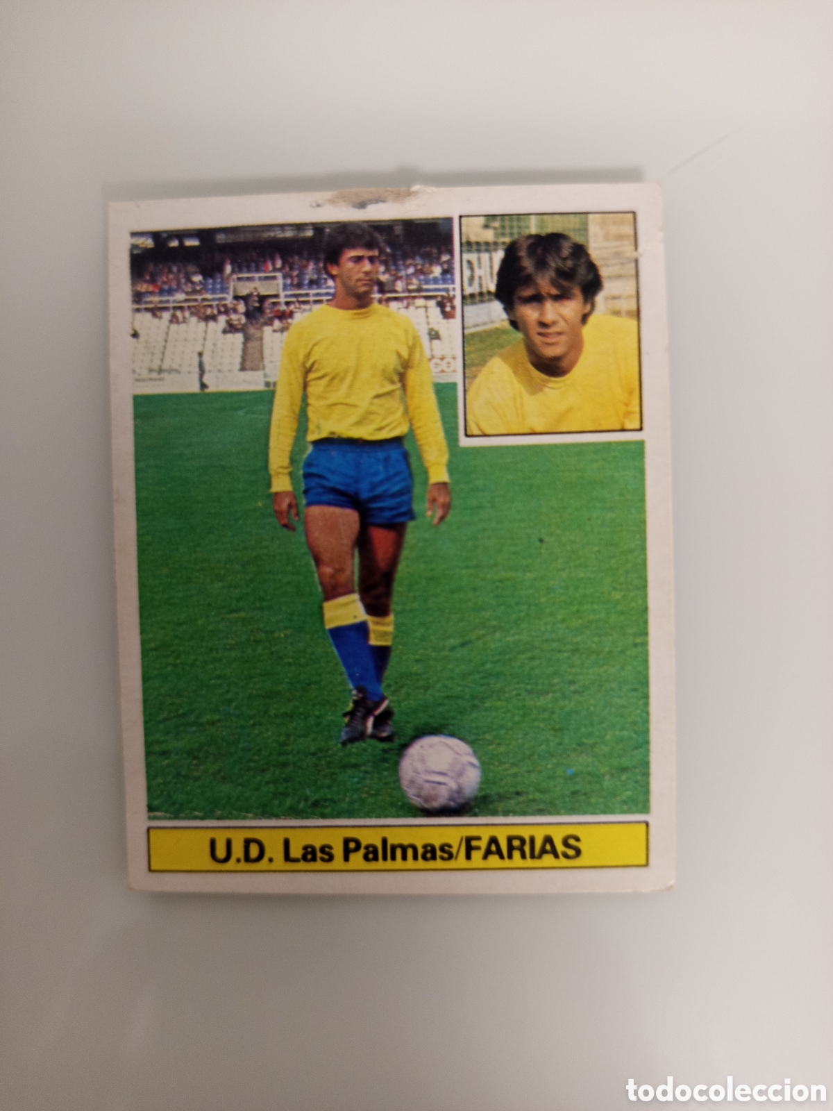 Cromos de F&uacute;tbol: ❇️ CROMO CARD FARIAS LAS PALMAS 81 82 1981 1982 EDICIONES ESTE DESPEGADO DE &Aacute;LBUM ❇️