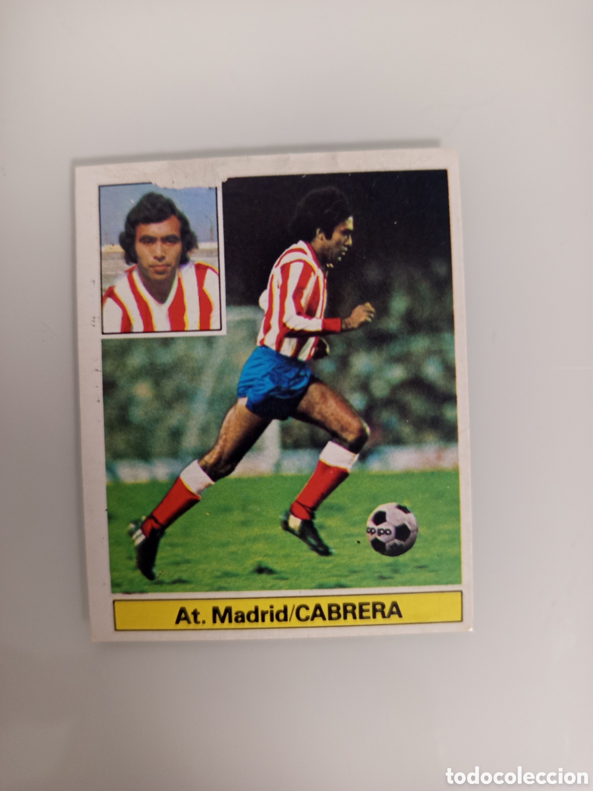 Cromos de F&uacute;tbol: ❇️ CROMO CARD CABRERA ATL&Eacute;TICO DE MADRID 81 82 1981 1982 EDICIONES ESTE DESPEGADO DE &Aacute;LBUM ❇️