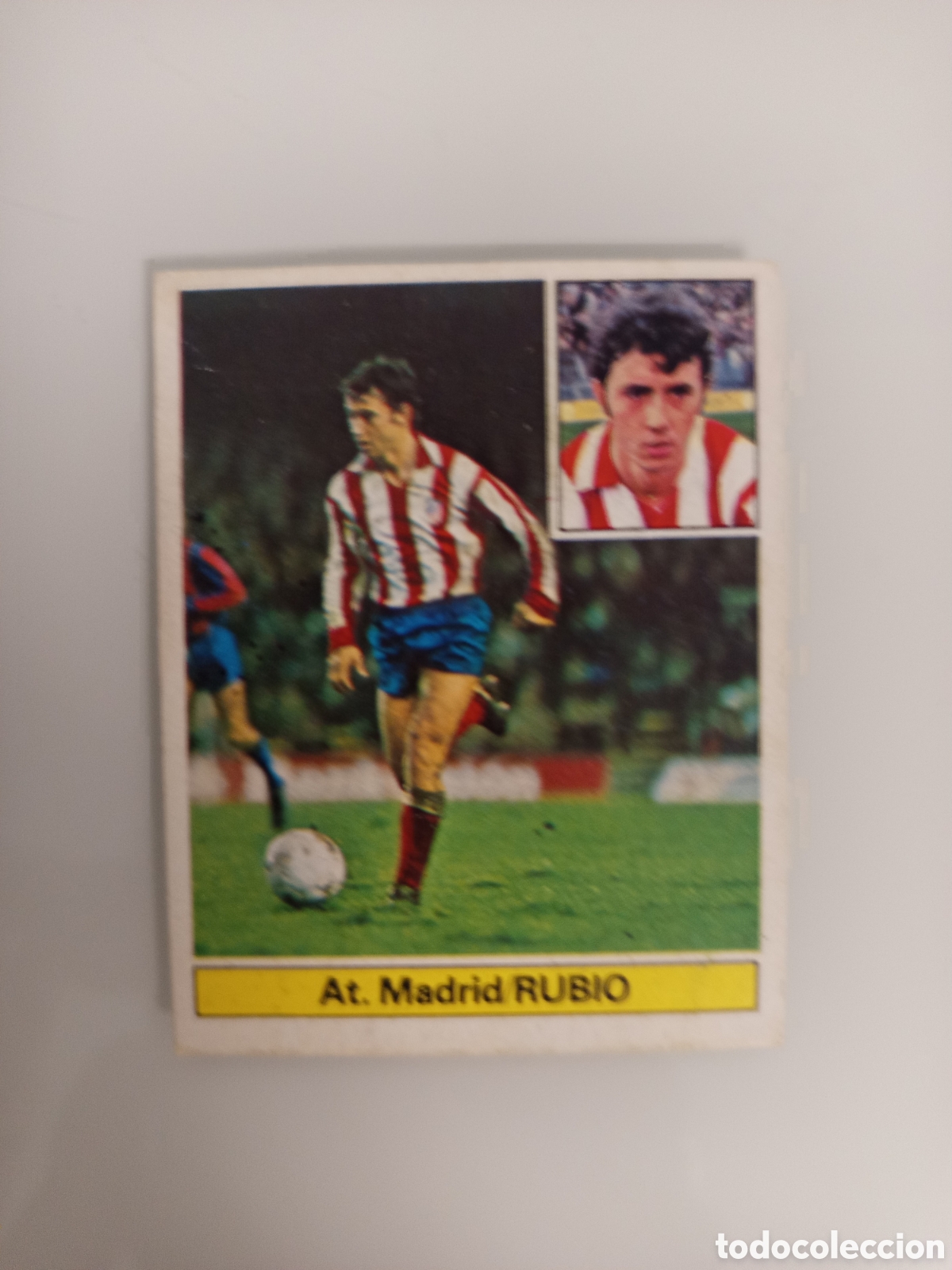 Cromos de F&uacute;tbol: ❇️ CROMO CARD RUBIO ATL&Eacute;TICO DE MADRID 81 82 1981 1982 EDICIONES ESTE DESPEGADO DE &Aacute;LBUM ❇️