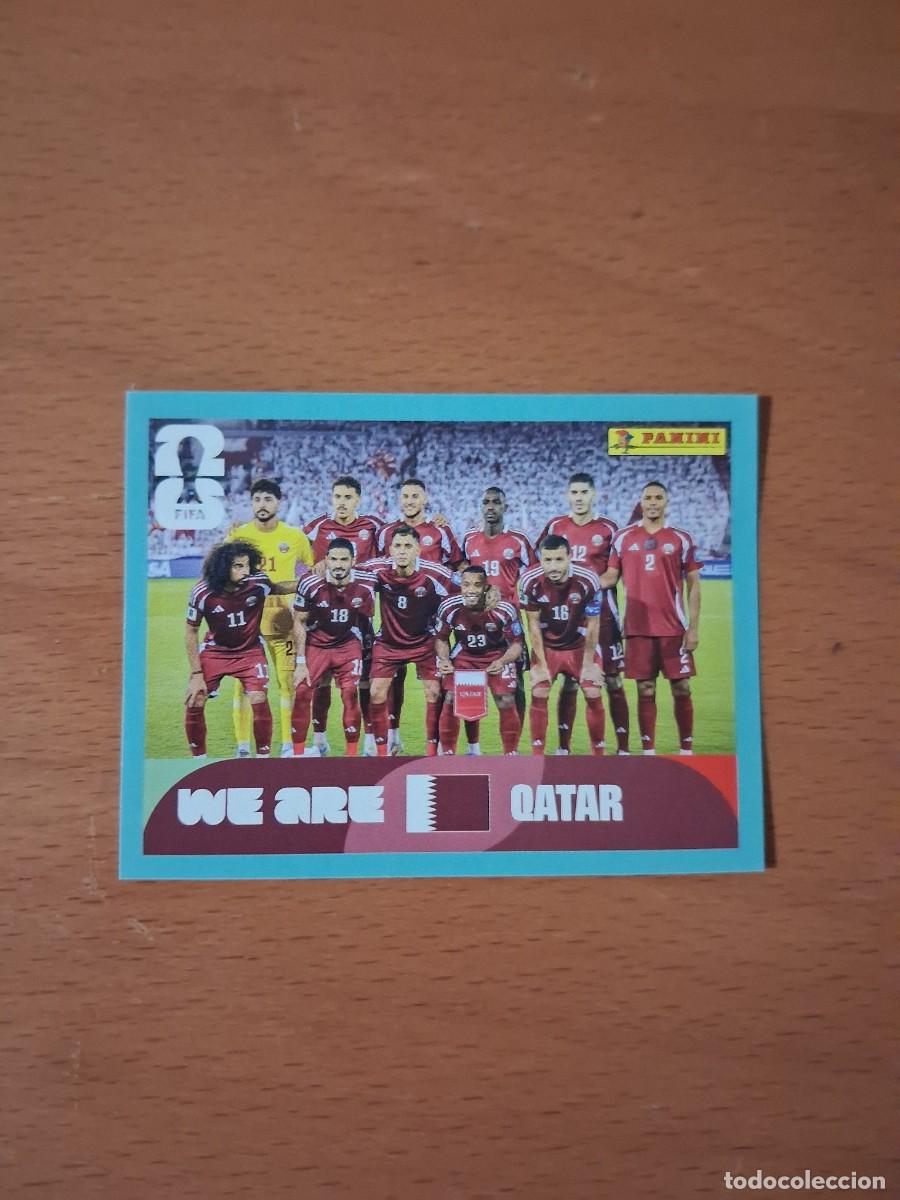 Cromos de F&uacute;tbol: Fifa World Cup 26 Mundial 2026 QAT 13 Qatar Foto de Equipo Plantilla Alineacion