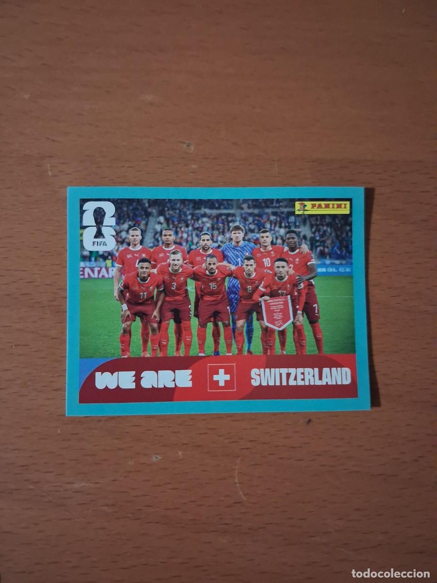 Cromos de F&uacute;tbol: Fifa World Cup 26 Mundial 2026 SUI 13 Suiza Foto de Equipo Plantilla Alineacion