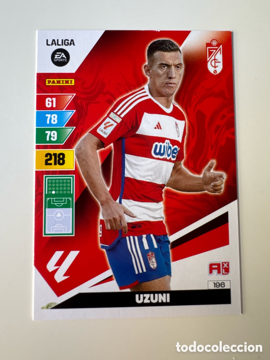 Cromos de F&uacute;tbol: PANINI ADRENALYN XL La Liga 2023 2024 23 24 Myrto Uzuni Granada CF N&ordm; 196