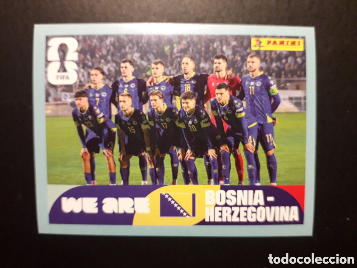 Cromos de F&uacute;tbol: EQUIPO BOSNIA HERCEGOVINA BIH 13 MUNDIAL F&Uacute;TBOL 2026 FIFA WORLD CUP PANINI SIN PEG PEDIDO M&Iacute;NIMO 3&euro;