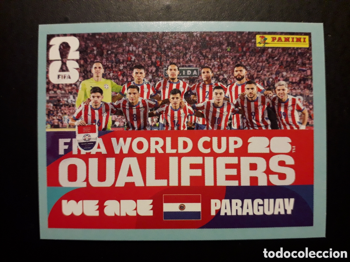 Cromos de F&uacute;tbol: EQUIPO PARAGUAY PAR 13 MUNDIAL F&Uacute;TBOL 2026 FIFA WORLD CUP PANINI SIN PEGAR PEDIDO M&Iacute;NIMO 3&euro;
