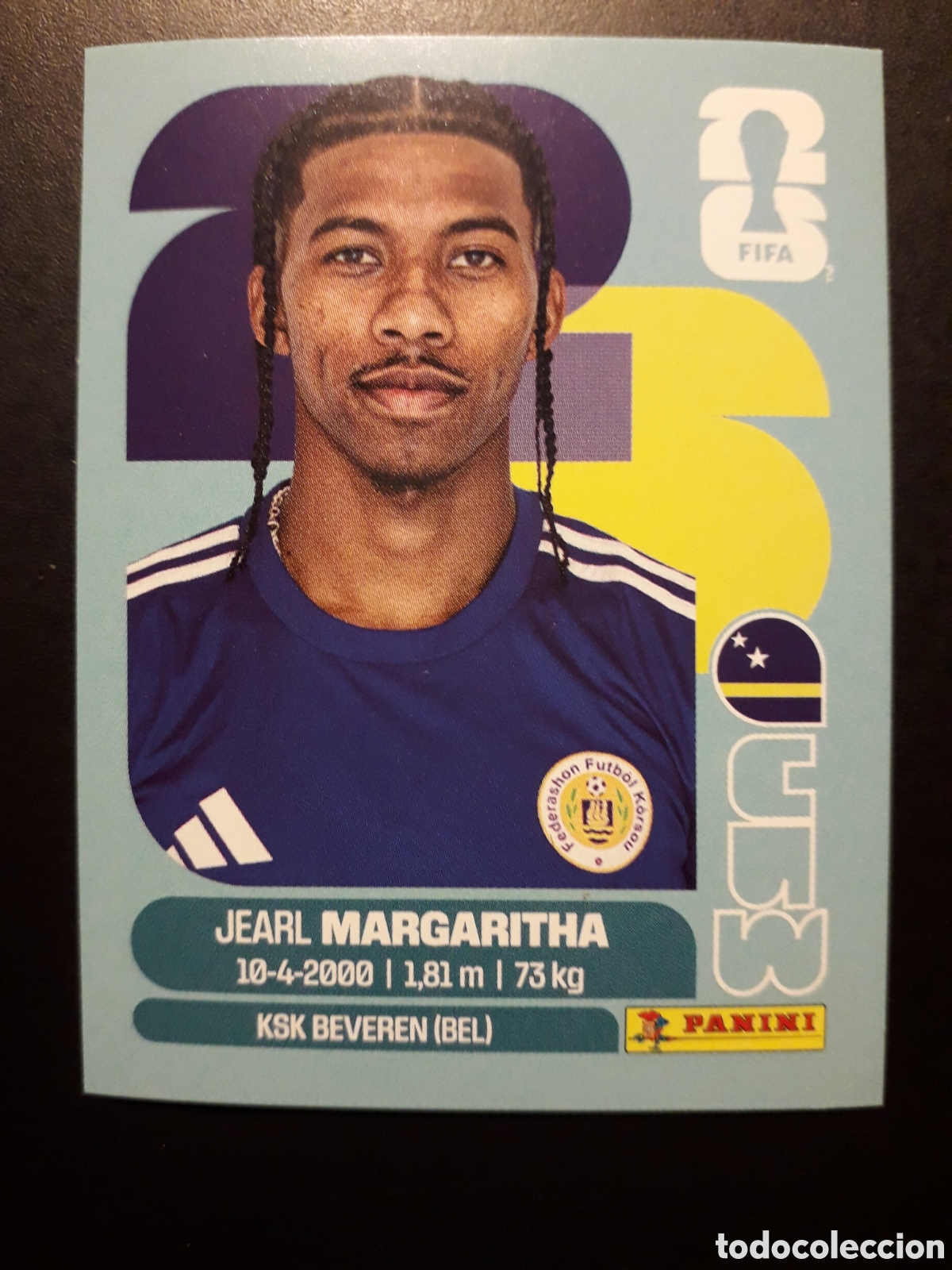 Cromos de F&uacute;tbol: MARGARITHA CURA&Ccedil;AO CUW 16 MUNDIAL F&Uacute;TBOL 2026 FIFA WORLD CUP PANINI SIN PEGAR PEDIDO M&Iacute;NIMO 3&euro;
