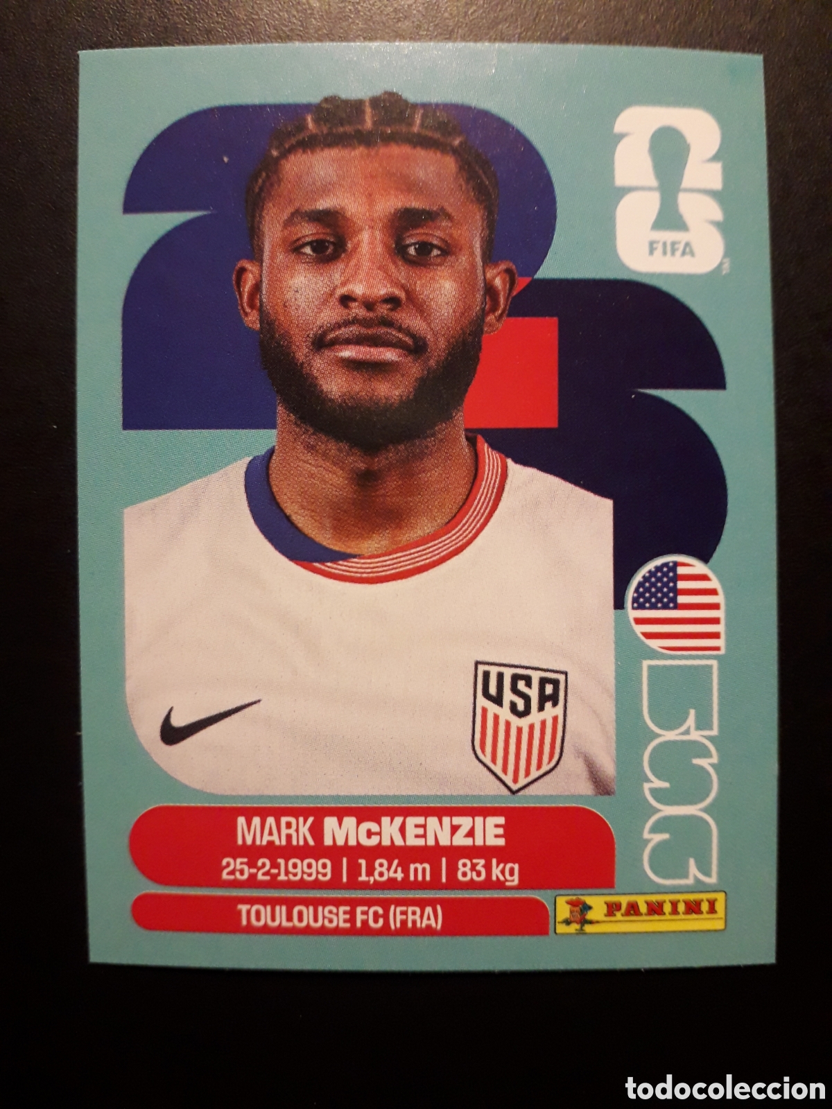 Cromos de F&uacute;tbol: McKENZIE ESTADOS UNIDOS USA 5 MUNDIAL F&Uacute;TBOL 2026 FIFA WORLD CUP PANINI SIN PEGAR PEDIDO M&Iacute;NIMO 3&euro;.