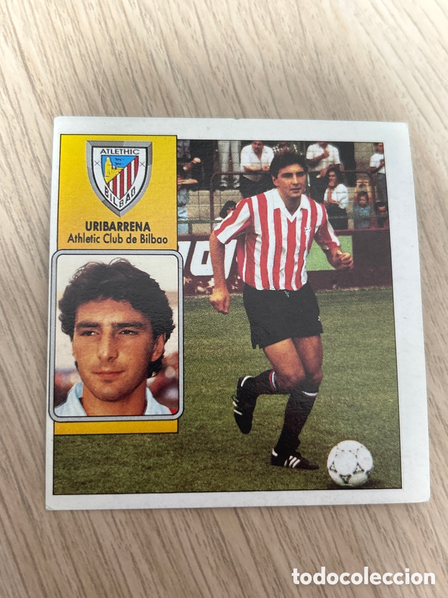 Cromos de F&uacute;tbol: URIBARRENA ATHLETIC DE BILBAO COLOCA LIGA ESTE 1992 1993 92 93 NUNCA PEGADO SIN PEGAR