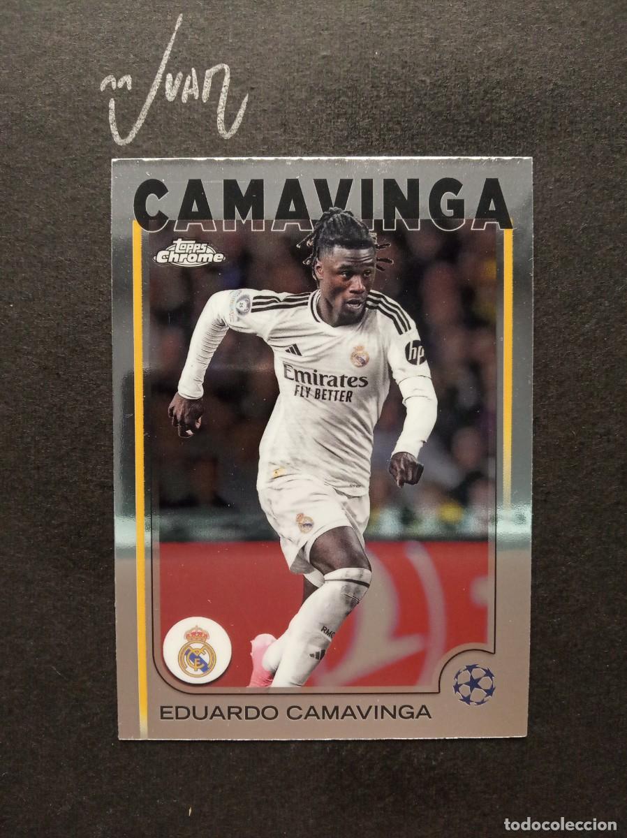 Figurine di Calcio: N&ordm; 93 CAMAVINGA REAL MADRID FRANCIA ⚽ TOPPS &reg; CHROME UEFA CLUB COMPETITIONS 2024 2025 24 25 NUEVO