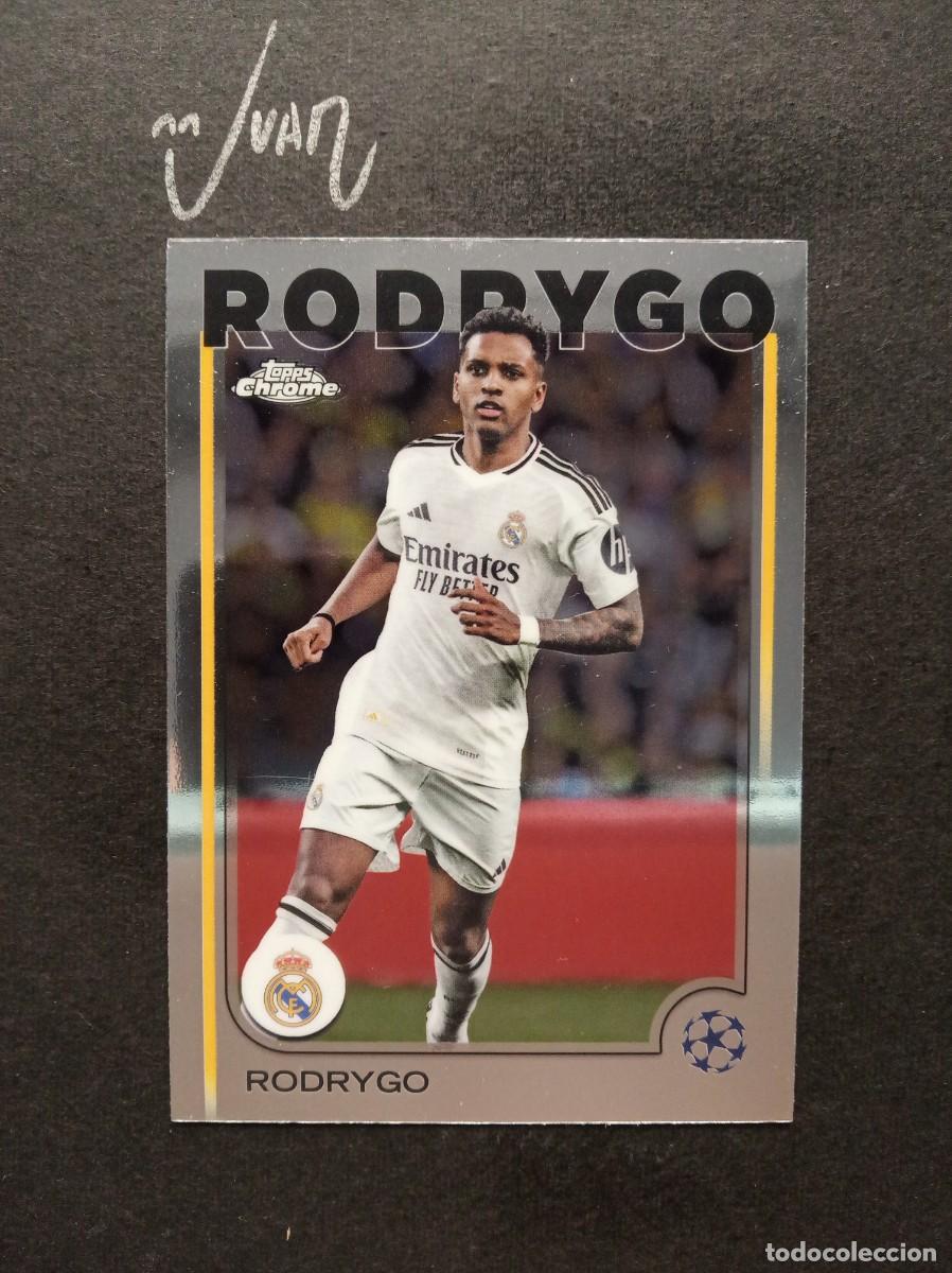 Figurine di Calcio: N&ordm; 48 RODRYGO REAL MADRID BRASIL ⚽ TOPPS &reg; CHROME UEFA CLUB COMPETITIONS 2024 2025 24 25 NUEVO