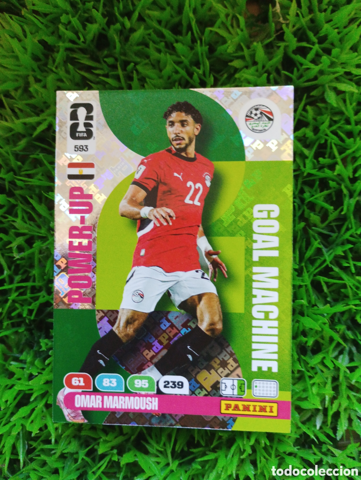 Cromos de F&uacute;tbol: Marmoush Egipto GOAL MACHINE Adrenalyn XL Mundial 2026 # 593