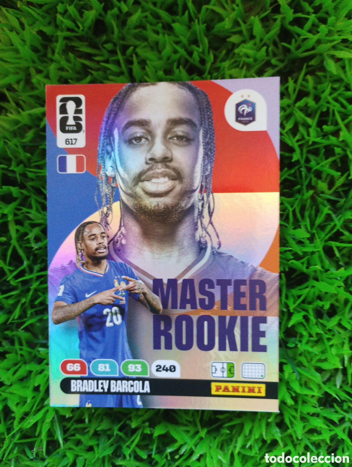 Cromos de F&uacute;tbol: Barcola Francia MASTER ROOKIE Adrenalyn XL Mundial 2026 # 617