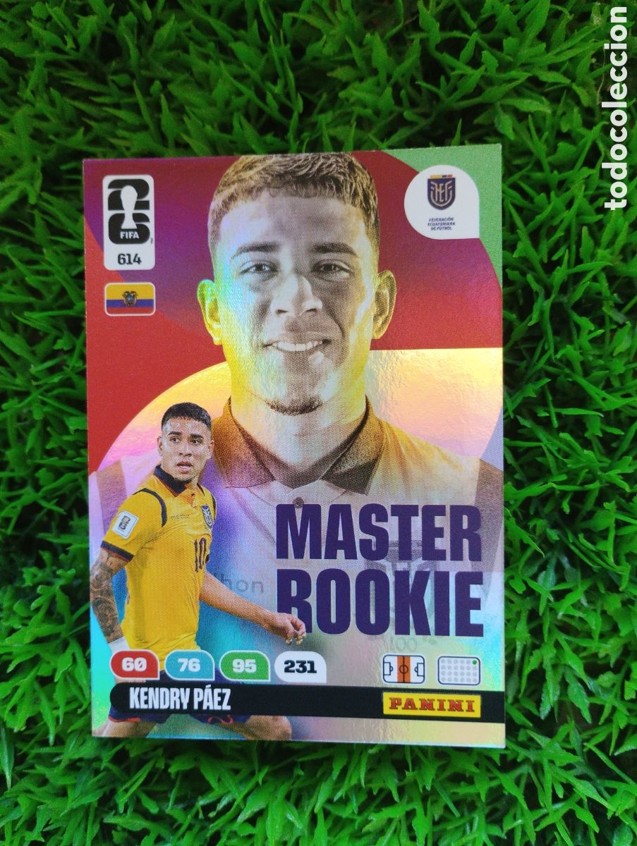 Cromos de F&uacute;tbol: Paez Ecuador MASTER ROOKIE Adrenalyn XL Mundial 2026 # 614