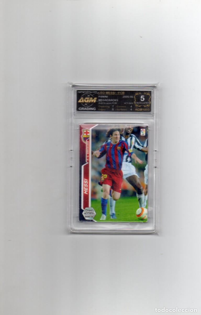 Cromos de F&uacute;tbol: CROMO GRADEADO/GRADUADO CERTIFICADO DE MESSI MEGACRACK ROOKIE 2&ordm; A&Ntilde;O
