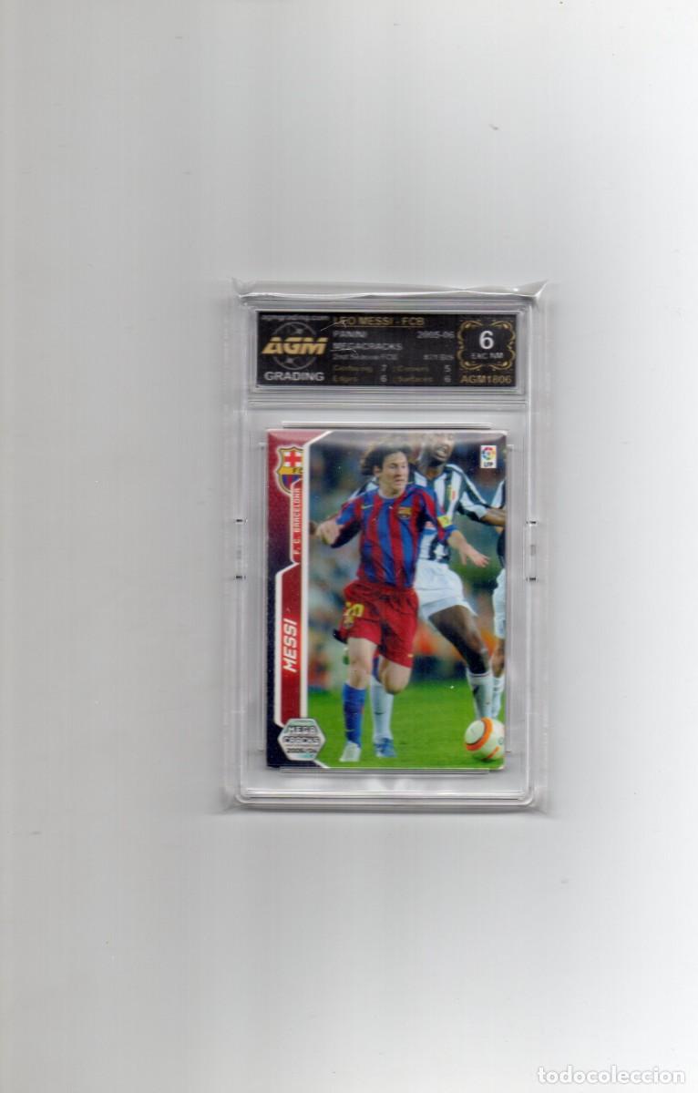 Cromos de F&uacute;tbol: CROMO GRADEADO/GRADUADO CERTIFICADO DE MESSI MEGACRACK ROOKIE 2&ordm; A&Ntilde;O