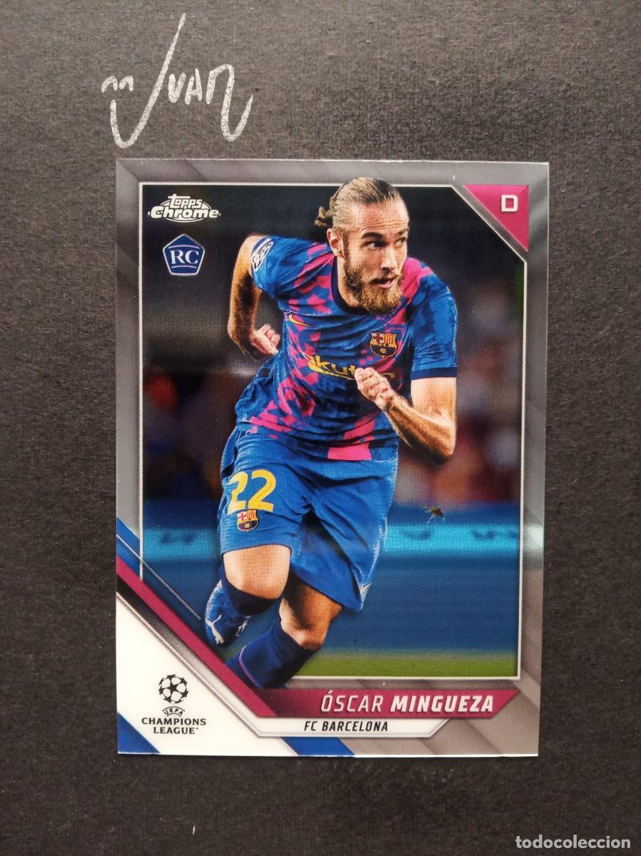 Figurine di Calcio: N&ordm; 33 ROOKIE MINGUEZA BARCELONA RC CELTA VIGO 25 26 ⚽ TOPPS &reg; CHROME CHAMPIONS 2021 2022 21 22 NUEVO