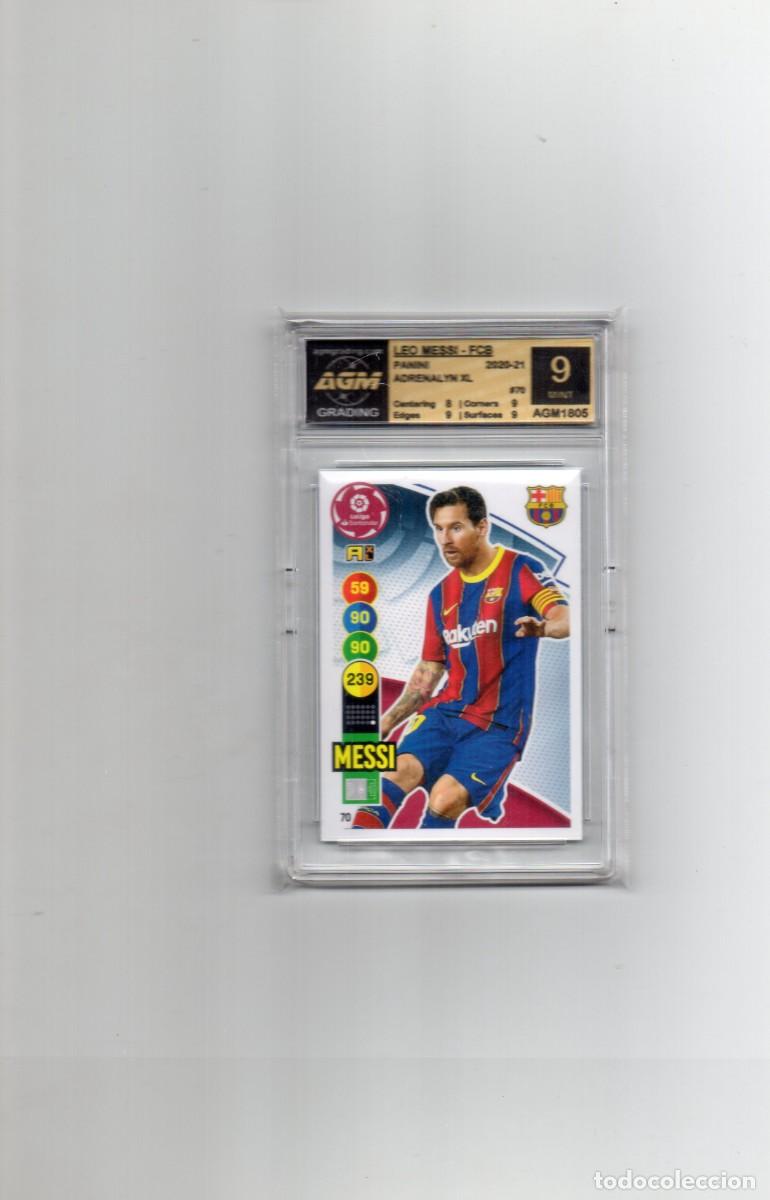 Cromos de F&uacute;tbol: CROMO GRADEADO/GRADUADO CERTIFICADO DE MESSI ADRENALYN
