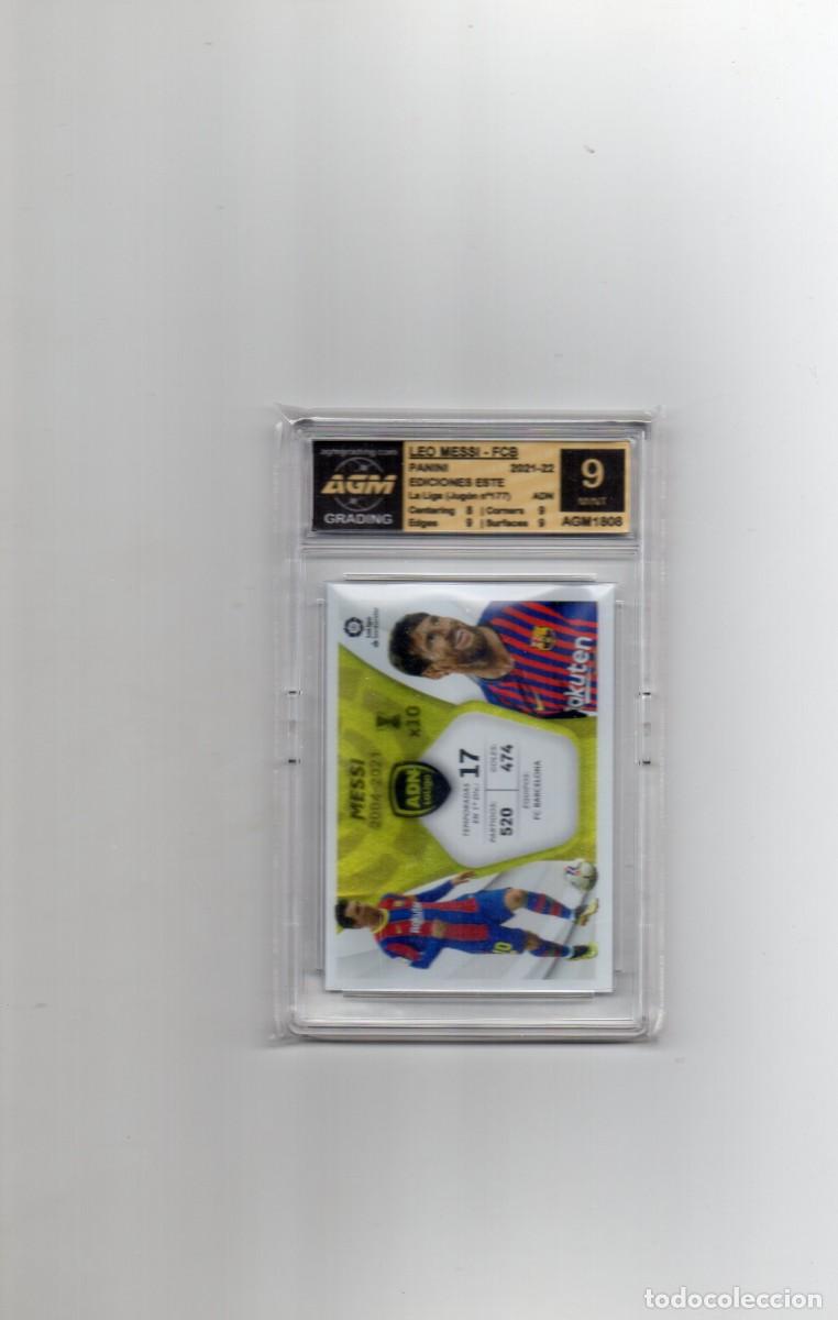 Cromos de F&uacute;tbol: CROMO GRADEADO/GRADUADO CERTIFICADO DE MESSI ADN LA LIGA