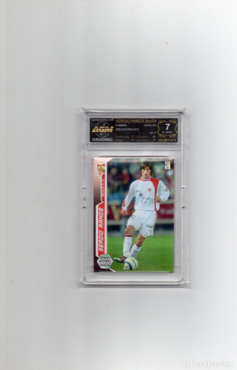 Football Stickers: CROMO GRADEADO/GRADUADO CERTIFICADO DE SERGIO RAMOS MEGACRACK ROOKIE SEVILLA