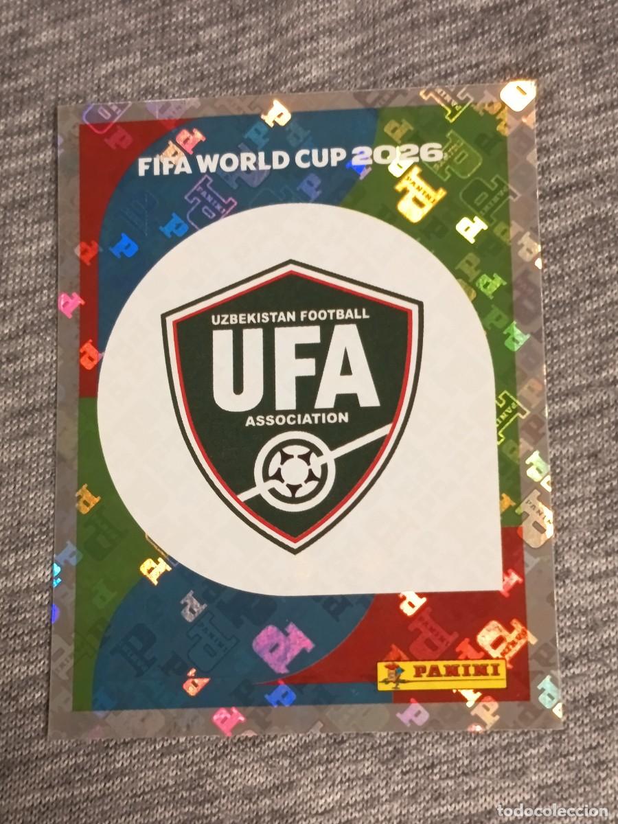 Cromos de F&uacute;tbol: ESCUDO UZBEKISTAN UZB 1 STICKER MUNDIAL 2026 PANINI FIFA WORLD CUP NUEVO