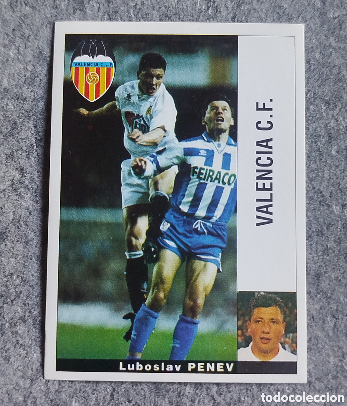 Cartes &agrave; collectionner de Football: CROMO PENEV VALENCIA CLUB FUTBOL PANINI LIGA 1995 95 96 NUNCA PEGADO SIN PEGAR