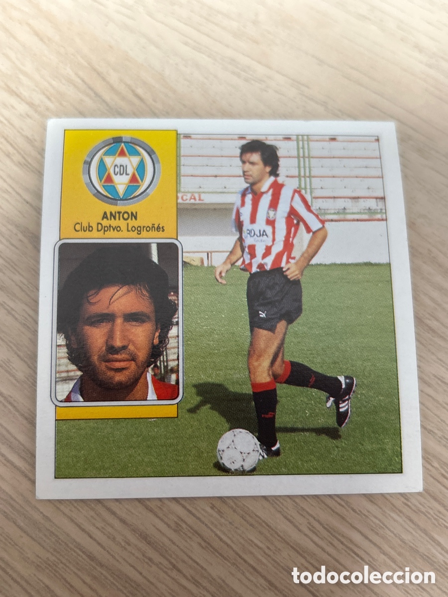 Cromos de F&uacute;tbol: ANTON COLOCA LOGRO&Ntilde;ES LIGA ESTE 1992 1993 92 93 NUNCA PEGADO SIN PEGAR