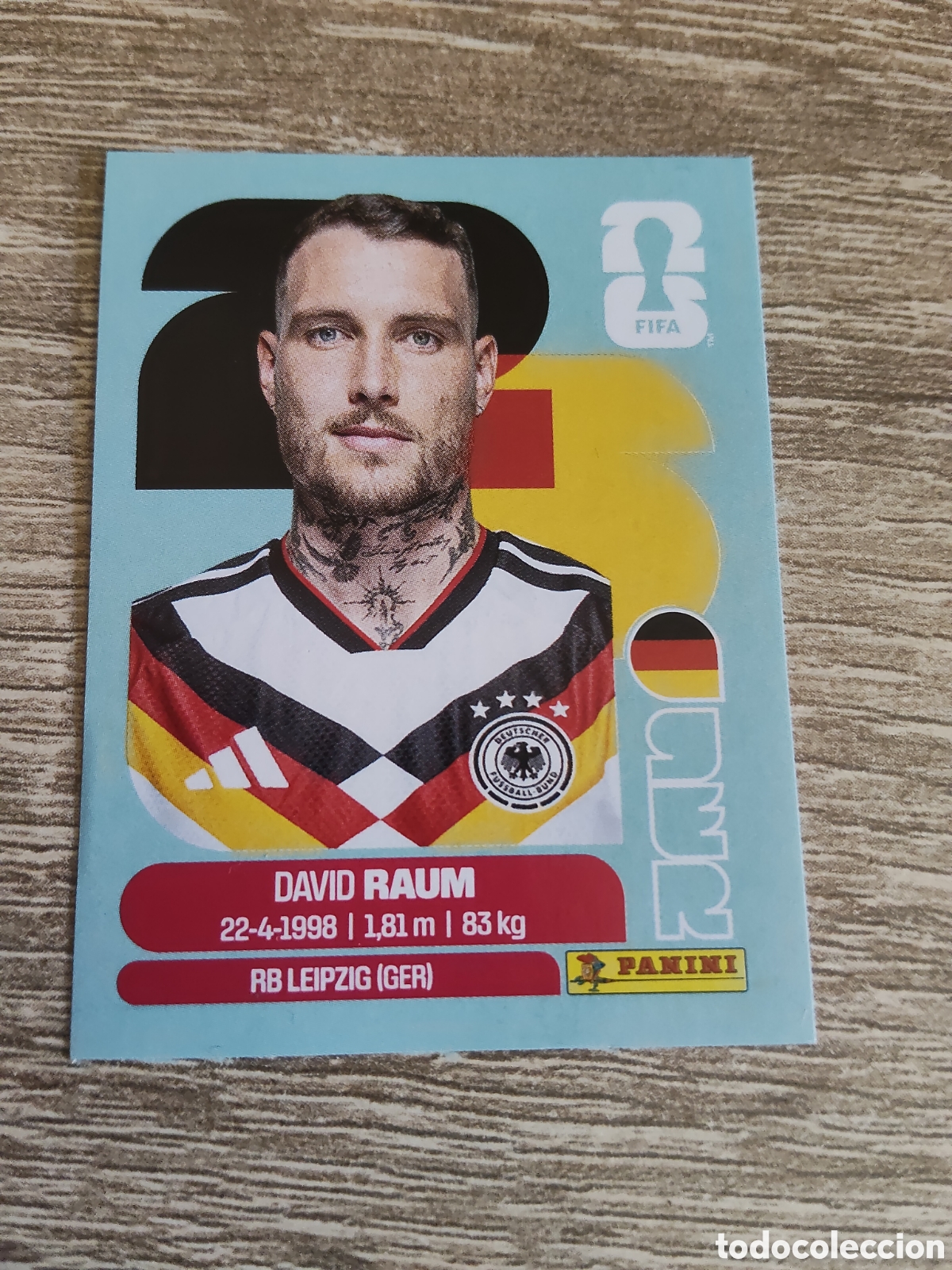 Cromos de F&uacute;tbol: Panini mundial 2026 GER 4 David Raum Alemania