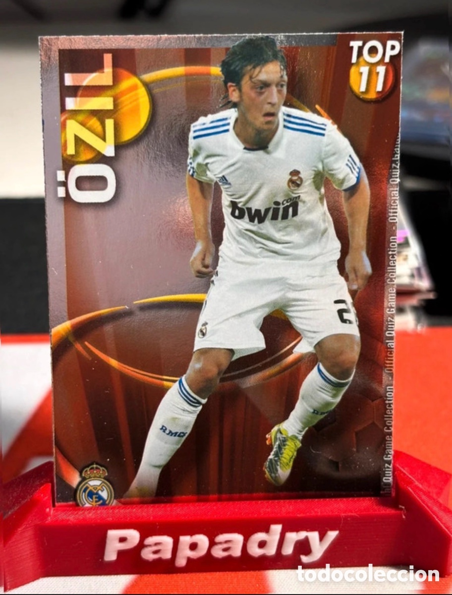 Cromos de F&uacute;tbol: 2010 Mundicromo Fichas De La Liga Mesut Ozil Real Madrid Top 11 Foil