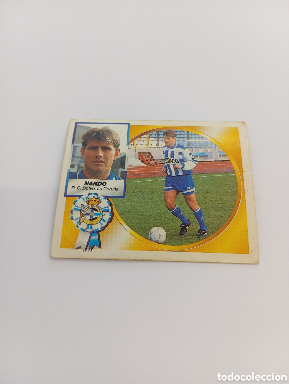 Cromos de F&uacute;tbol: NANDO Deportivo Liga Este 1994 1995 NUEVO SIN PEGAR PANINI 94 95