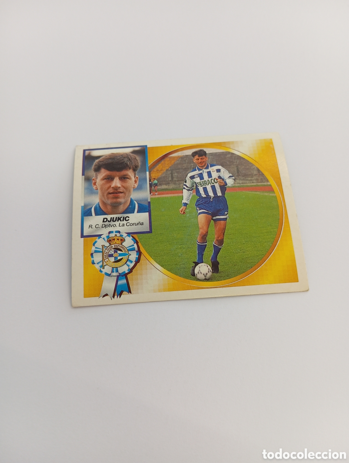 Cromos de F&uacute;tbol: DJUKIC Deportivo Liga Este 1994 1995 NUEVO SIN PEGAR PANINI 94 95