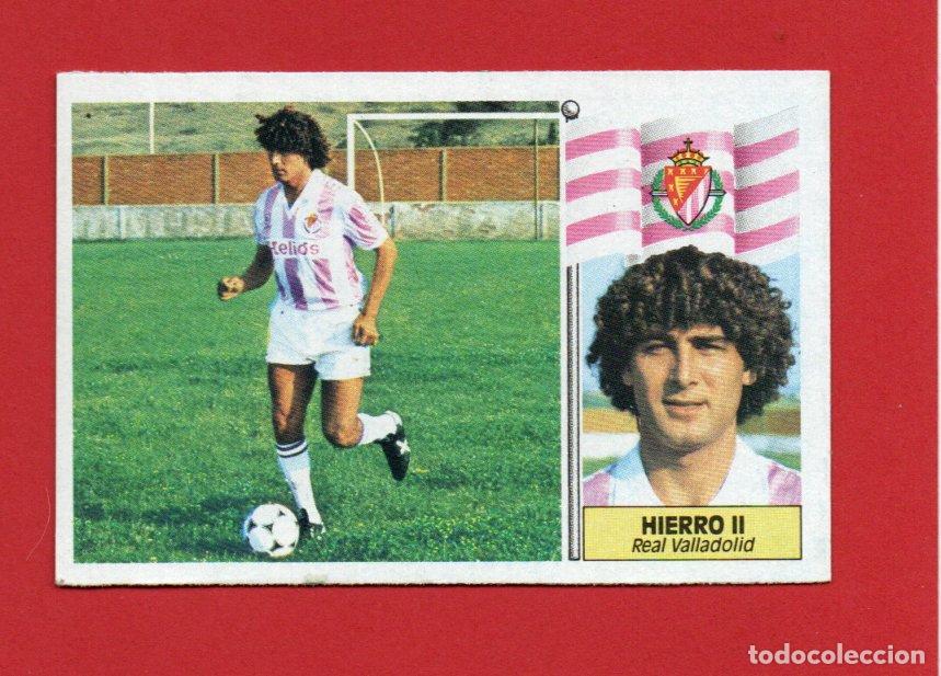 Cromos de F&uacute;tbol: ESTE 86 87 HIERRO II FICHAJE N&ordm;15 DEL REAL VALLADOLID VERSION DIFICIL NUEVO SIN PEGAR ESTE 1986 1987